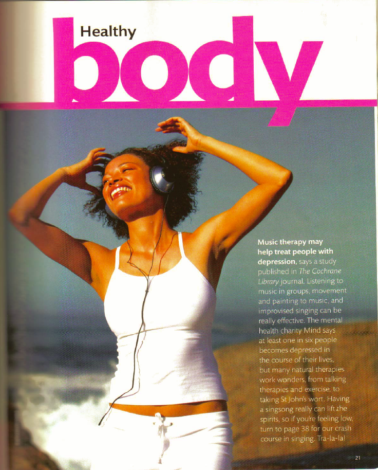 Healthy magazine article 1 scanned